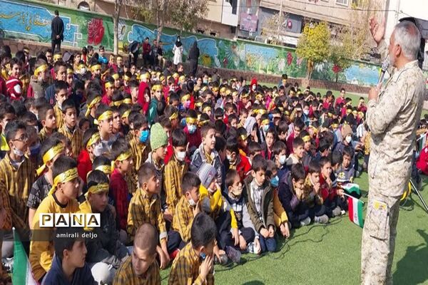 تشییع شهید گمنام در مدارس ناحیه 3 شیراز