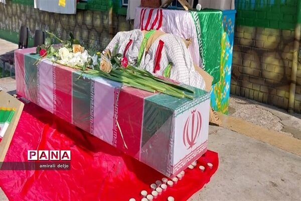 تشییع شهید گمنام در مدارس ناحیه 3 شیراز