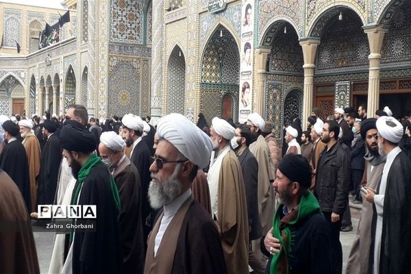 مراسم تشییع پیکر آیت الله روحانی در قم