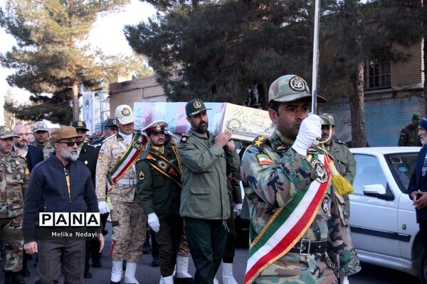 مراسم استقبال از شهید گمنام دفاع مقدس در تربت جام