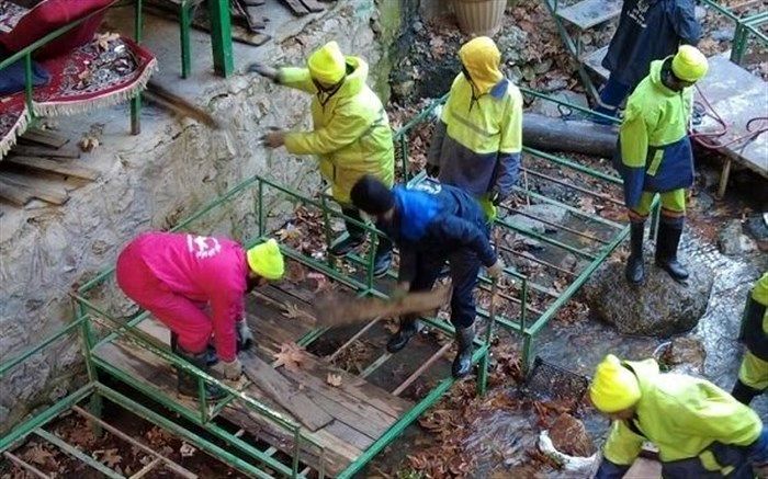 بستر رودخانه دربند آزادسازی شد