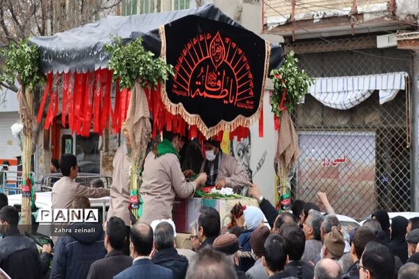 مراسم وداع با  شهید گمنام هشت سال دفاع‌مقدس در شهرستان اقلید