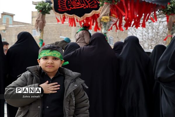 مراسم وداع با  شهید گمنام هشت سال دفاع‌مقدس در شهرستان اقلید