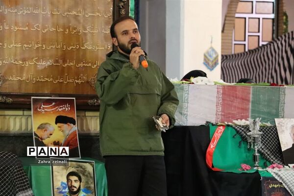 مراسم وداع با  شهید گمنام هشت سال دفاع‌مقدس در شهرستان اقلید