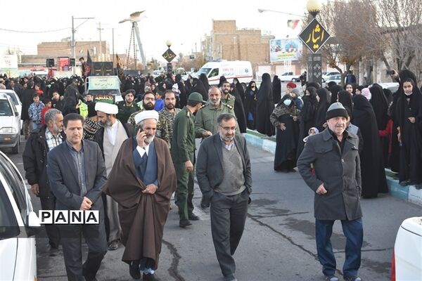استقبال از دو شهید گمنام  دفاع مقدس در بهاباد