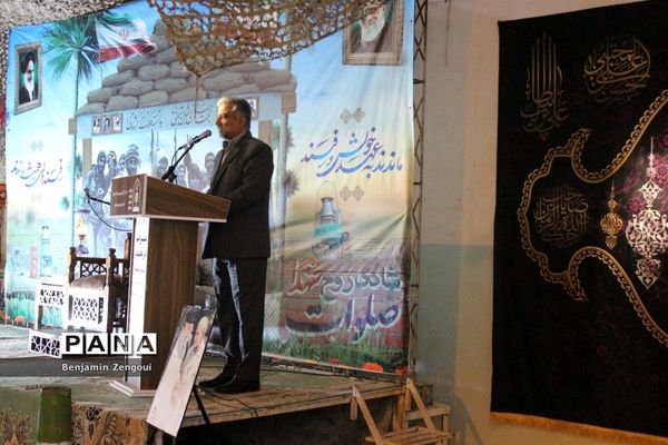 تشییع شهید گمنام در دبیرستان شریعتی بوشهر