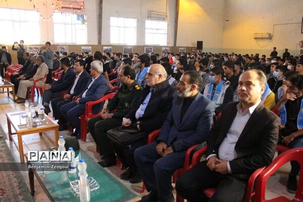 تشییع شهید گمنام در دبیرستان شریعتی بوشهر