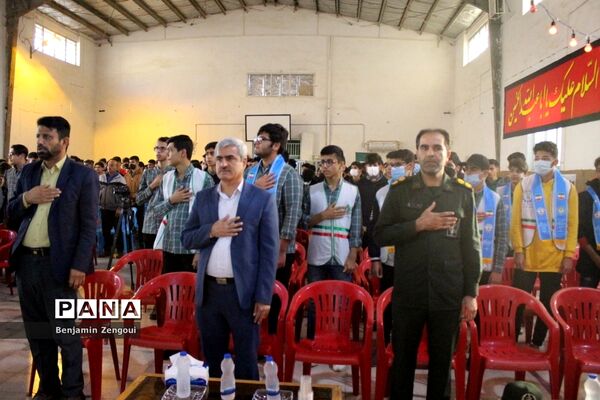 تشییع شهید گمنام در دبیرستان شریعتی بوشهر