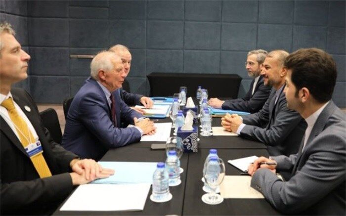 گفت‌وگوی امیرعبداللهیان با بورل در بحرالمیت اردن