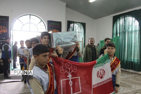 مراسم استقبال از شهید خوشنام در دبیرستان امام صادق گلوگاه