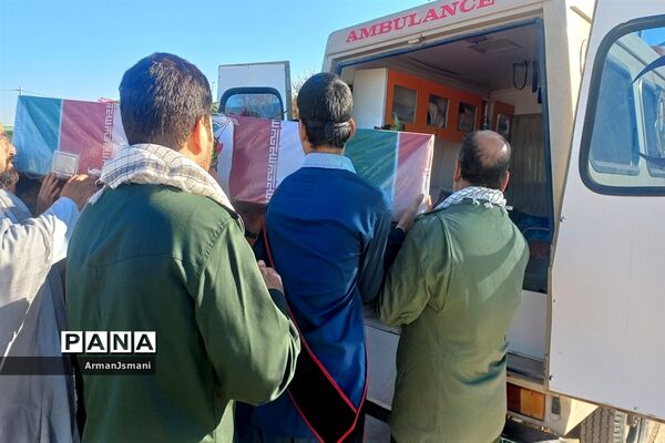 تشییع شهید گمنام در دبیرستان شهید رحمانی کندر