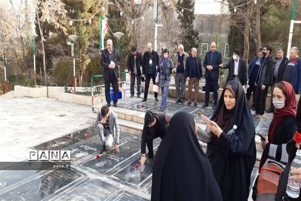 زیارت از امامزادگان پنج تن  لویزان و تجدید میثاق با شهدا