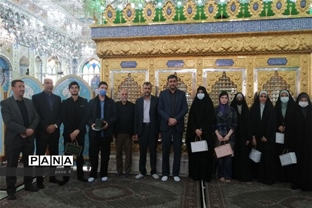 زیارت از امامزادگان پنج تن  لویزان و تجدید میثاق با شهدا
