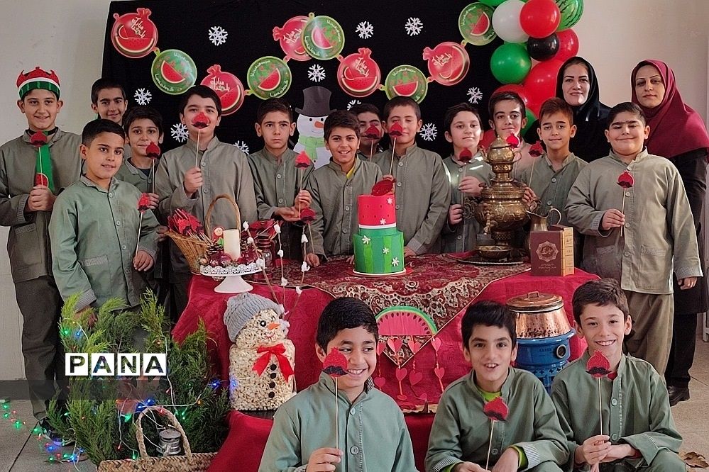 جشن آیینی  یلدا در مدارس رودهن