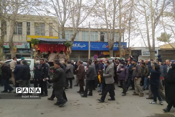 تشییع شهید گمنام  در شهرستان اقلید