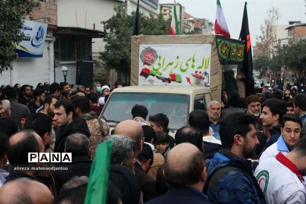 تشییع شهدای گمنام دفاع مقدس در گلوگاه