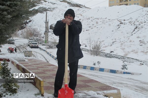 بارش برف زمستانی در پردیس