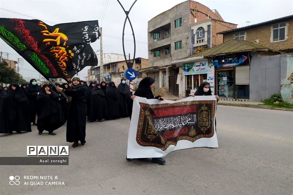 مراسم سوگواری ایام فاطمیه در میاندورود