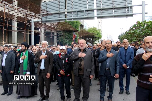 تشییع پیکر 3 شهید گمنام دفاع مقدس در بوشهر