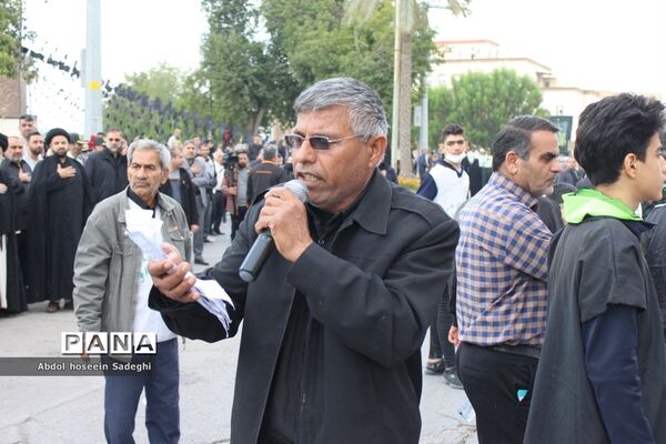 تشییع پیکر 3 شهید گمنام دفاع مقدس در بوشهر