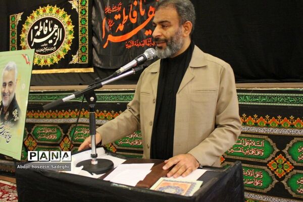 مراسم سوگواری شهادت حضرت فاطمه زهرا (س) در حسینیه ثار‌الله بوشهر