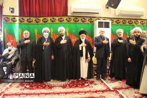 مراسم سوگواری شهادت حضرت فاطمه زهرا (س) در حسینیه ثار‌الله بوشهر
