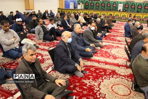 مراسم سوگواری شهادت حضرت فاطمه زهرا (س) در حسینیه ثار‌الله بوشهر