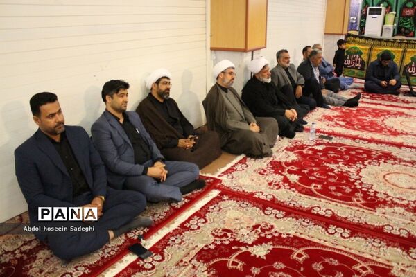مراسم سوگواری شهادت حضرت فاطمه زهرا (س) در حسینیه ثار‌الله بوشهر