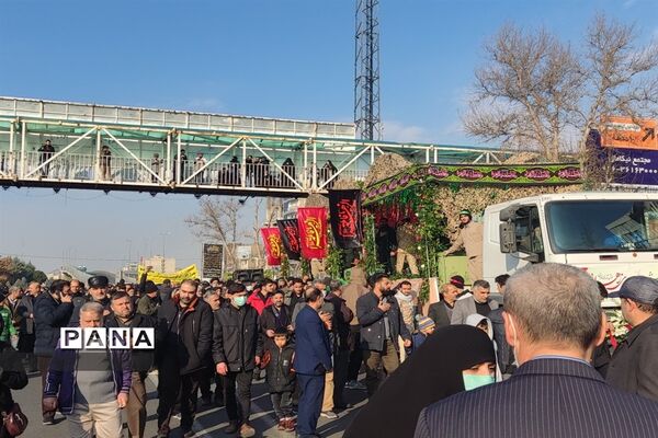 تشییع و وداع با پیکر مطهر شهدای گمنام در کرج