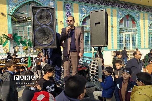 دسته عزاداری نوجوانان فاطمی در شهر قنوات قم