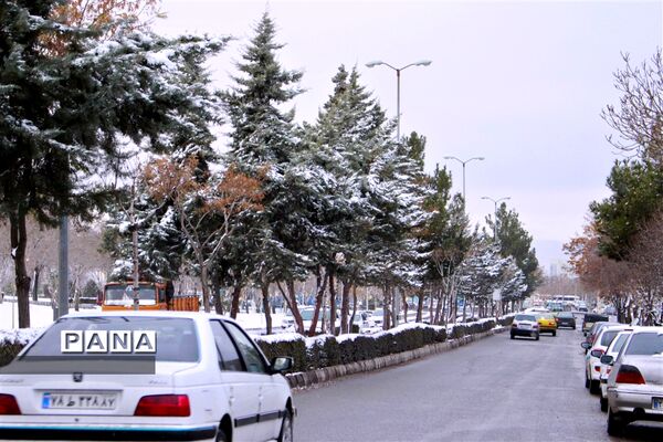 اولین برف زمستانه زنجان