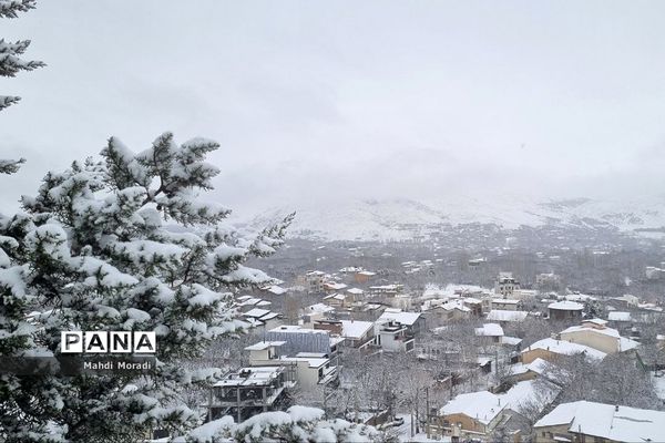 رخت سفید زمستان بر تن طبیعت دماوند