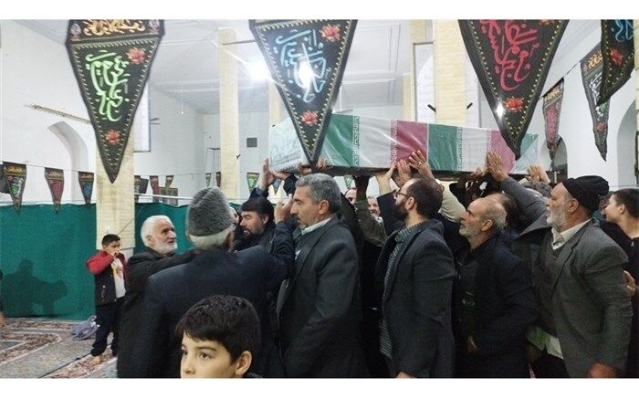 مراسم عزاداری شهادت حضرت زهرا(س) با حضور پیکر شهید گمنام در جعفرآباد قم