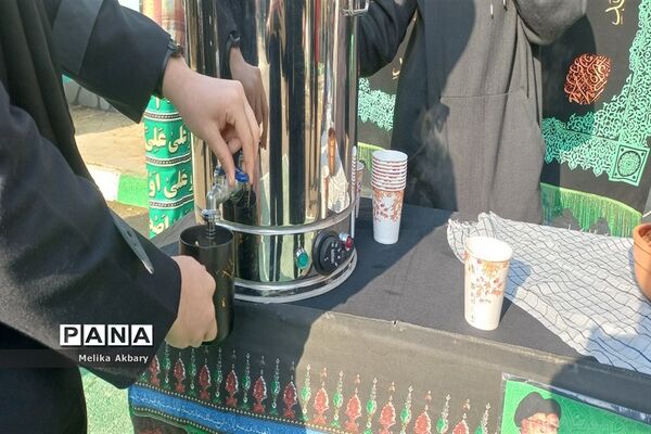 برپایی موکب بمناسبت دهه فاطمیه در دبیرستان دخترانه پرالک