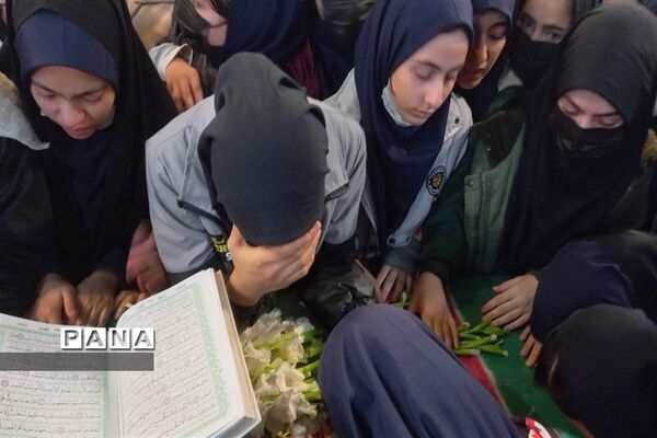 مراسم استقبال از شهید گمنام در شهرستان نظرآباد
