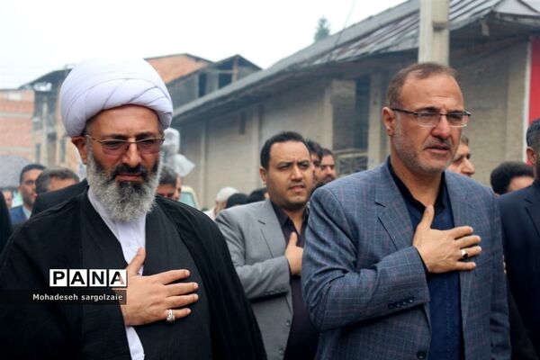 تشییع شهید گمنام  در میاندورود