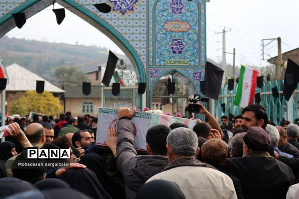 تشییع شهید گمنام  در میاندورود