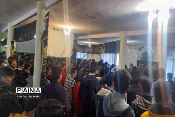 مراسم عزاداری فاطمی در دبیرستان آیت الله خامنه‌ای،کاشمر