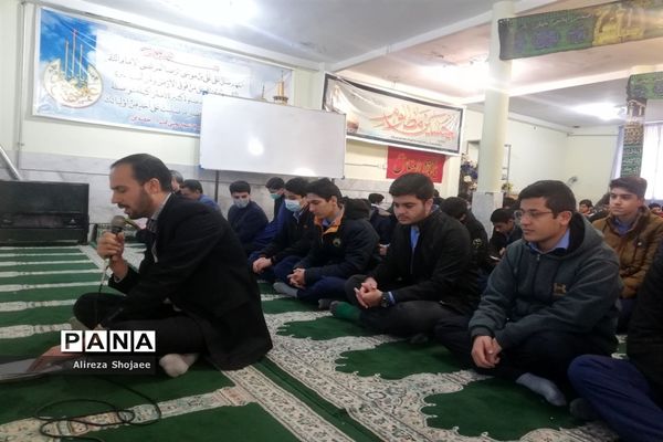 مراسم عزاداری فاطمی در دبیرستان آیت الله خامنه‌ای،کاشمر