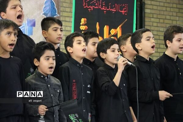 مراسم عزاداری نوگلان فاطمی در باغستان شهرستان شهریار