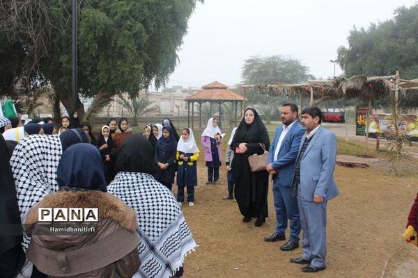 بازدید از نمایشگاه بیت الاحزان در حمیدیه