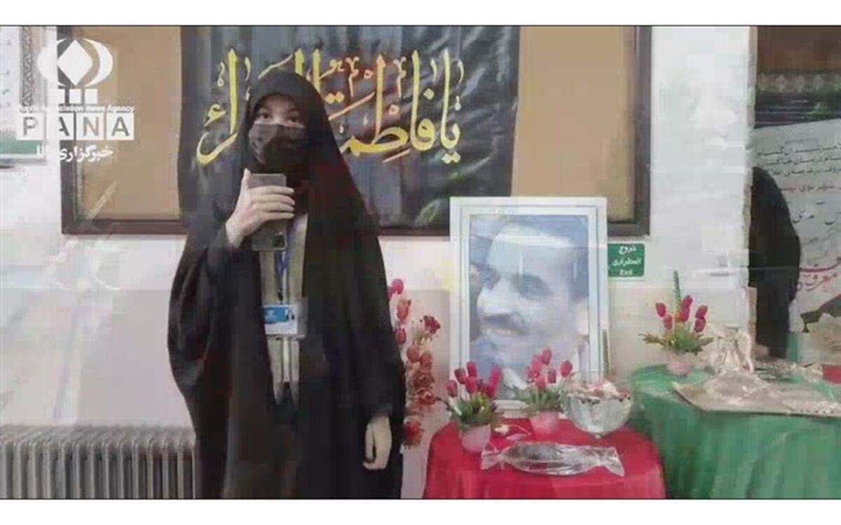 مراسم استقبال از شهید گمــنام همزمان با شهادت حضرت فاطمه(س) در دبیرستان همت یاران۱/فیلم