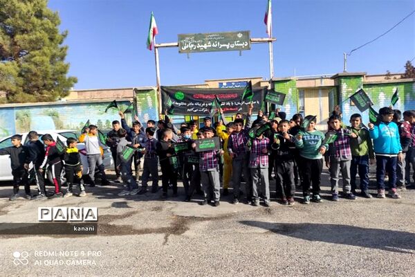 قافله عزای نوگلان فاطمی در مشهدمرغاب به‌مناسبت شهادت حضرت فاطمه زهرا (س)