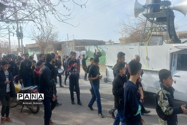 دانش‌آموزان کندر در سوگ حضرت فاطمه زهرا(س)