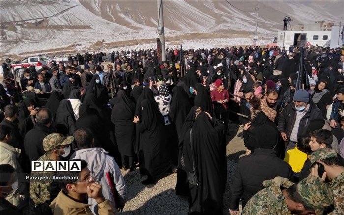 آیین تشییع پیکر شهید گمنام در منظریه