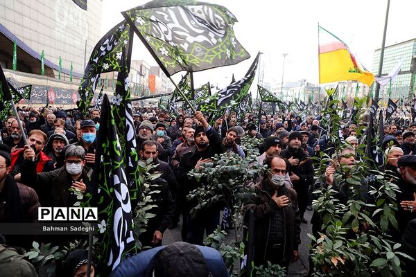 اجتماع فاطمیون در میدان هفت تیر