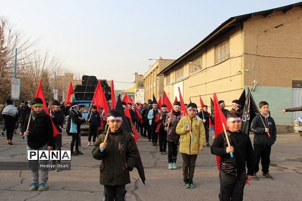 اقامه عزای هیأت دانش‌آموزی انصارالمهدی(عج)آموزش و پرورش اسلامشهر