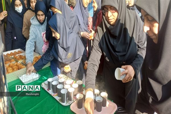 مراسم عزاداری دهه فاطمیه هیأت دانش‌آموزی ریحانه الحسین دبیرستان شاهد مسفروش کاشان