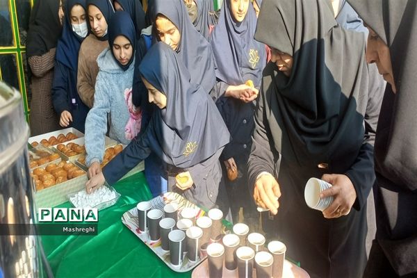 مراسم عزاداری دهه فاطمیه هیأت دانش‌آموزی ریحانه الحسین دبیرستان شاهد مسفروش کاشان