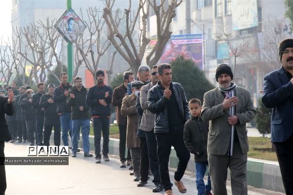 دسته عزاداری به مناسب شهادت فاطمه زهرا(س) در شهرستان قرچک